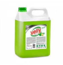 5000 мл Средство д/мытья посуды "Velly light зеленое яблоко", РФ
