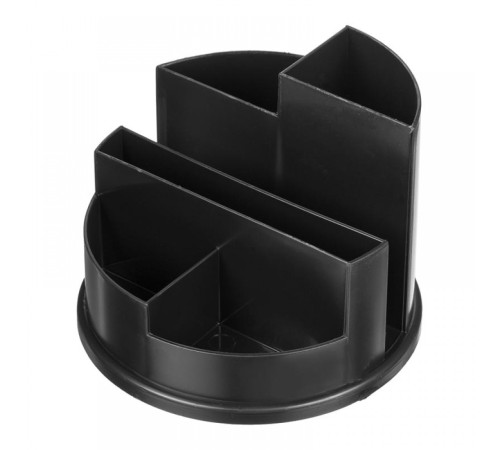 Настольная подставка рганайзер с 6 отд. Attache Line,(140*140*105мм) чёрная пласт., РФ