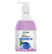 Мыло жидкое 0,5л  Milana  Черника в йогурте с дозатор., РФ