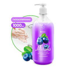 Мыло жидкое 1л  Milana  Черника в йогурте, РФ