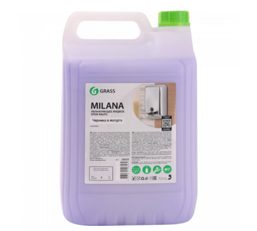 Мыло жидкое 5 кг (крем-мыло) Milana Черника в йогурте . РФ