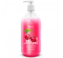 Мыло жидкое 1л  Milana (крем-мыло) Спелая черешня, РФ