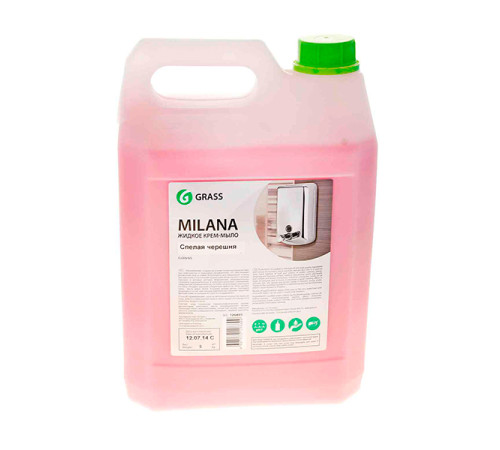 Мыло жидкое 5 кг (крем-мыло) Milana Спелая черешня. РФ