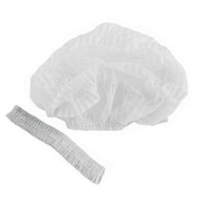 Шапочка одноразовая Шарлотта белая 100шт/упак, Китай