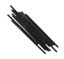 Трубочки для коктейля 210*8 мм Черные (Прямые)250шт/упак, РФ