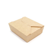 Контейнер 1400 мл, бумажный Fold BioBox Крафт,176*150*65 (45 шт/упак) РФ