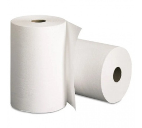 Полотенца бумажные  двухслойные, 140м на втулке д-47мм, 100% целюлоза, отрыв. лист, 6рул/мешок,  РБ