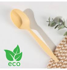 Ложка одноразовая столовая Био Эко Премиум (M), цвет бежевый, 50шт/упак, РФ