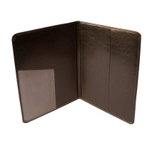 Папка А4 На подпись  (кожзам/кожзам) коричневый, РБ