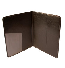 Папка А4 На подпись  (кожзам/кожзам) коричневый, РБ