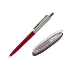 Ручка подарочная шариковая BRAUBERG Soprano, корпус серебристый с бордовым, 0,5мм, РФ
