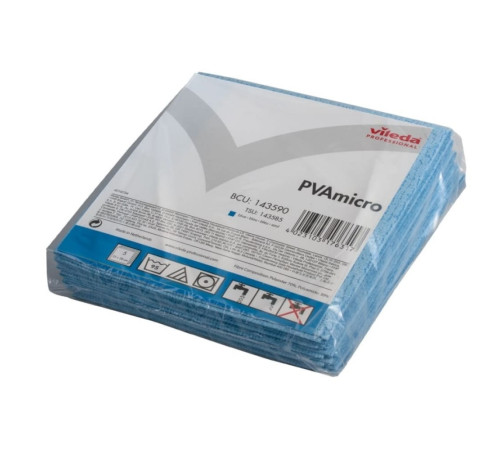 Салфетка универсальная "ПВАмикро" Vileda 38*35 см, голубой 143585, Нидерланды