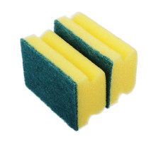 Губка кухонная для мытья посуды ONEservice 10*7*4,5см, 5 шт/уп. профилированная (5шт/упак.), РФ