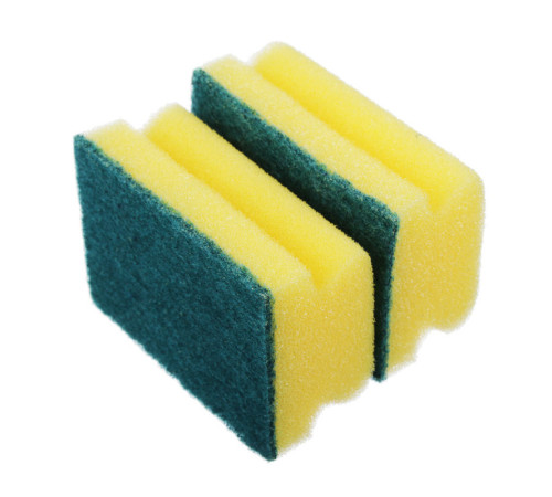 Губка кухонная для мытья посуды ONEservice 10*7*4,5см, 5 шт/уп. профилированная (5шт/упак.), РФ