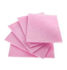 Салфетка вискоза 32*38 см  унив,ONE SERVICE 1 шт. цвет розовая, РФ