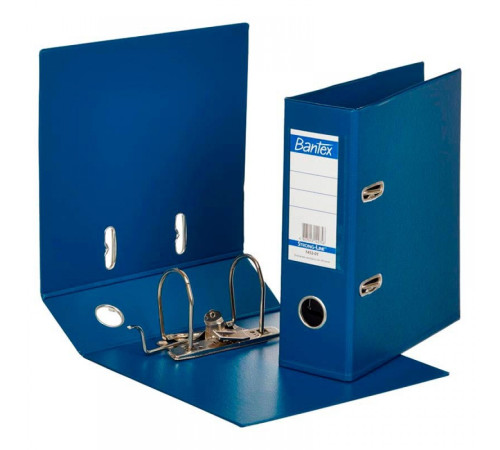 Папка-регистратор А5, 70мм, вертикальная,  Bantex 1452-01, цв. т-синий, РФ