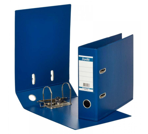 Папка-регистратор А5, 70мм, горизонтальная,  Bantex 1453-01, цв. т-синий, РФ