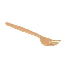 Вилка одноразовая столовая Био Эко Премиум (M), цвет бежевый, 50шт/упак, РФ