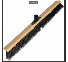 Щетка 80х5х8 см " Метро" для подметания , б/ч жесткая, метал. тулейка, РФ