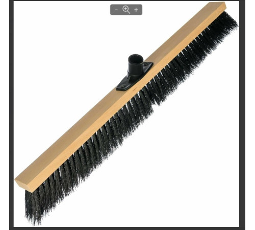 Щетка 80х5х8 см " Метро" для подметания , б/ч жесткая, метал. тулейка, РФ