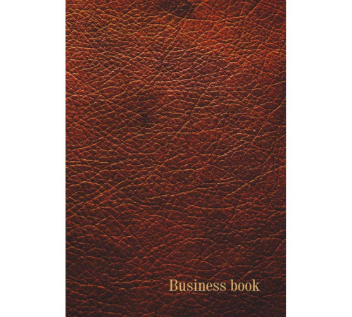 Блокнот А5,"Business book” 80л. коричневый иметацция кожи, на гребне, твёрдая обл.РБ