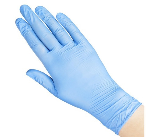 Перчатки нитрил. неопудр., NitriMax Blue(голубые)  р S 100 шт/упак, Малайзия
