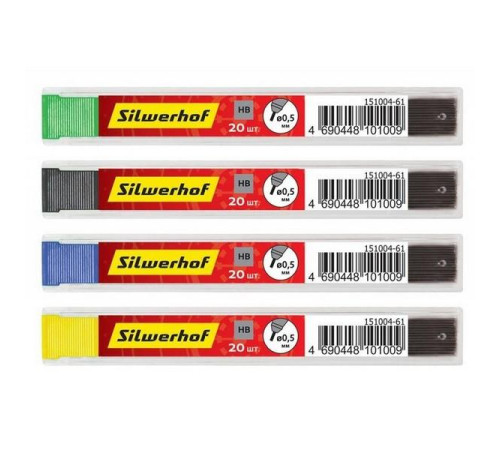 Грифели 0,5мм ТМ 20 шт. Сильверхоф. РФ