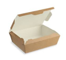 Контейнер 1000 мл, однор. бумажный ECO LUNCH Крафт, 90х190х50 (50 шт/упак)РФ