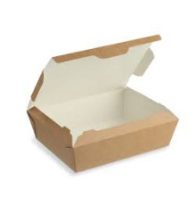 Контейнер 1000 мл, однор. бумажный ECO LUNCH Крафт, 90х190х50 (50 шт/упак)РФ