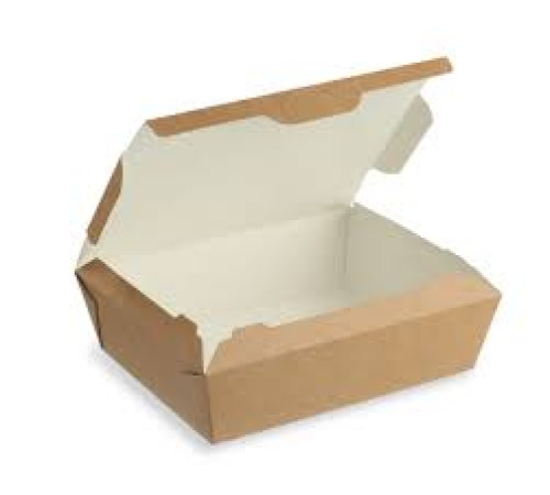 Контейнер 1000 мл, однор. бумажный ECO LUNCH Крафт, 90х190х50 (50 шт/упак)РФ