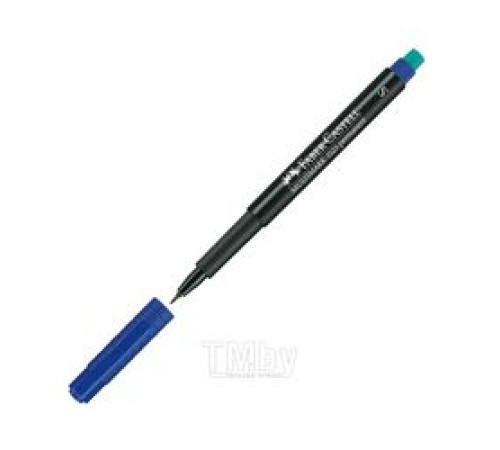 Маркер перманентный  синий 0,4 мм "Multimark" для СD/плёнки/графоп. с ластиком, Германия