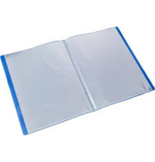 Папка 80 вкладышей Attache Элементари, A4, 800мкм, синяя. Россия