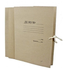 папка с завязками (2 зав.) архив. для бумаг 5см, КТ 0,6, РБ