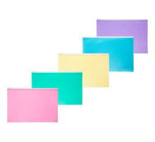 Папка-конверт на молнии Аttache Акварель , A4, 180мкм, непрозрачная, РФ