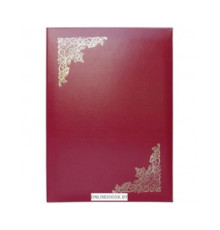 Папка адресная А4 с Виньеткой обл.бумвин. жесткая, цвет Бордо , РФ