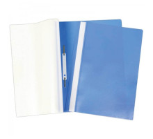 Скоросшиватель пласт. А4 прозр..верх, OffiiceSpace 160мкм синий. РФ