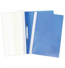 Скоросшиватель пласт. А4 прозр..верх, OffiiceSpace 160мкм синий. РФ