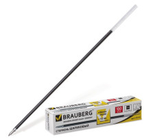 Стержень 152 мм шариковый BRAUBERG, евронаконечник, 1мм, 170175, ЧЕРНЫЙ . РФ