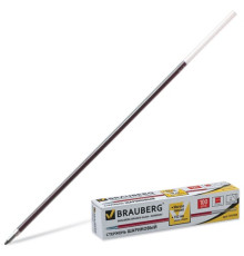 Стержень 152 мм шариковый BRAUBERG,  евронаконечник, 1мм, КРАСНЫЙ, Китай