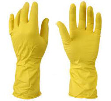 Перчатки хозяйственные M PROservice  универсальные латексные КРЕПКИЕ  желтые, Китай