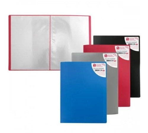 Папка 30 файл пластиковая ассорти. РФ