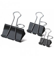 Зажим для бумаг 32 мм OF ,черн 12 шт,Китай