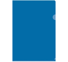 Папка- уголк пласт. жесткая МАМ ТД 0,15мм синяя А4/РФ