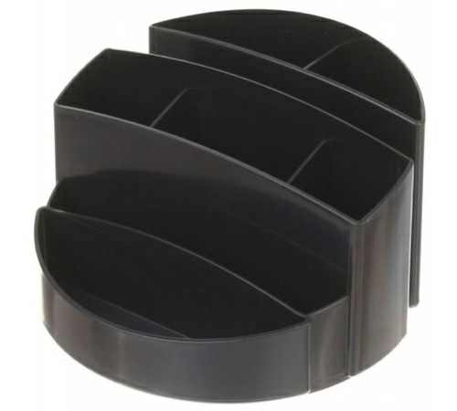 Подставка-органайзер "Омега"  8 отд для канцтоваров настольн. пласт. черная  РБ
