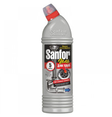 1000мл Средство для удаления засоров в трубах "Sanfor 5 минут Гель", РФ