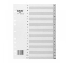 Разделитель алфавитный А4 "Attache" А-Я, 20л, пласт., серый, РФ