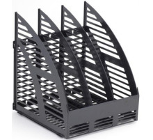 Модуль вертик. 240 мм с передней стенкой, 3 отделения, черный, РБ