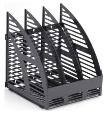 Модуль вертик. 240 мм с передней стенкой, 3 отделения, черный, РБ