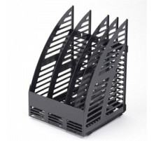 Модуль вертик. 240 мм с передней стенкой, 4 отделения, черный,РБ