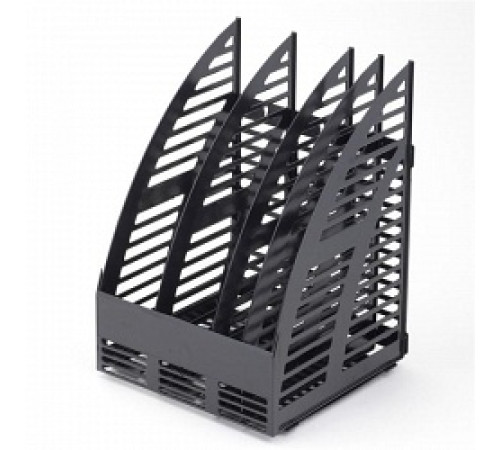 Модуль вертик. 240 мм с передней стенкой, 4 отделения, черный,РБ